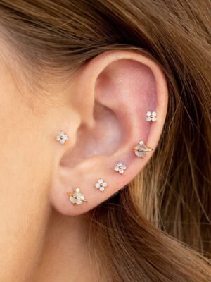 Opal Earrings Design Sense Saturn Female