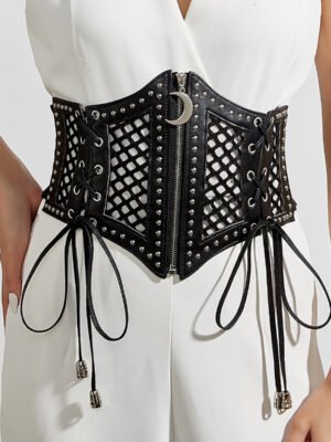 Wide Belt Retro Elastic Waist Seal Dress Girdling Decoration