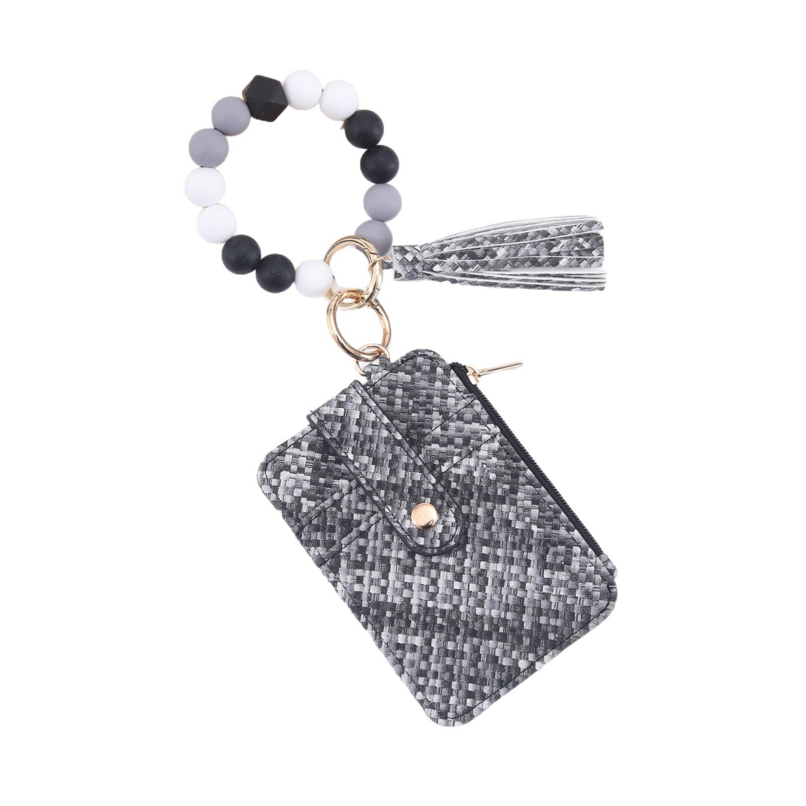 Silicone Bead Bracelet Weaving Pattern Card Holder Coin Purse ā Image 5