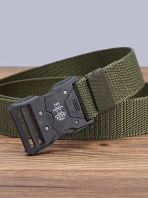 Men's Tactical Release Buckle Nylon Canvas Belt