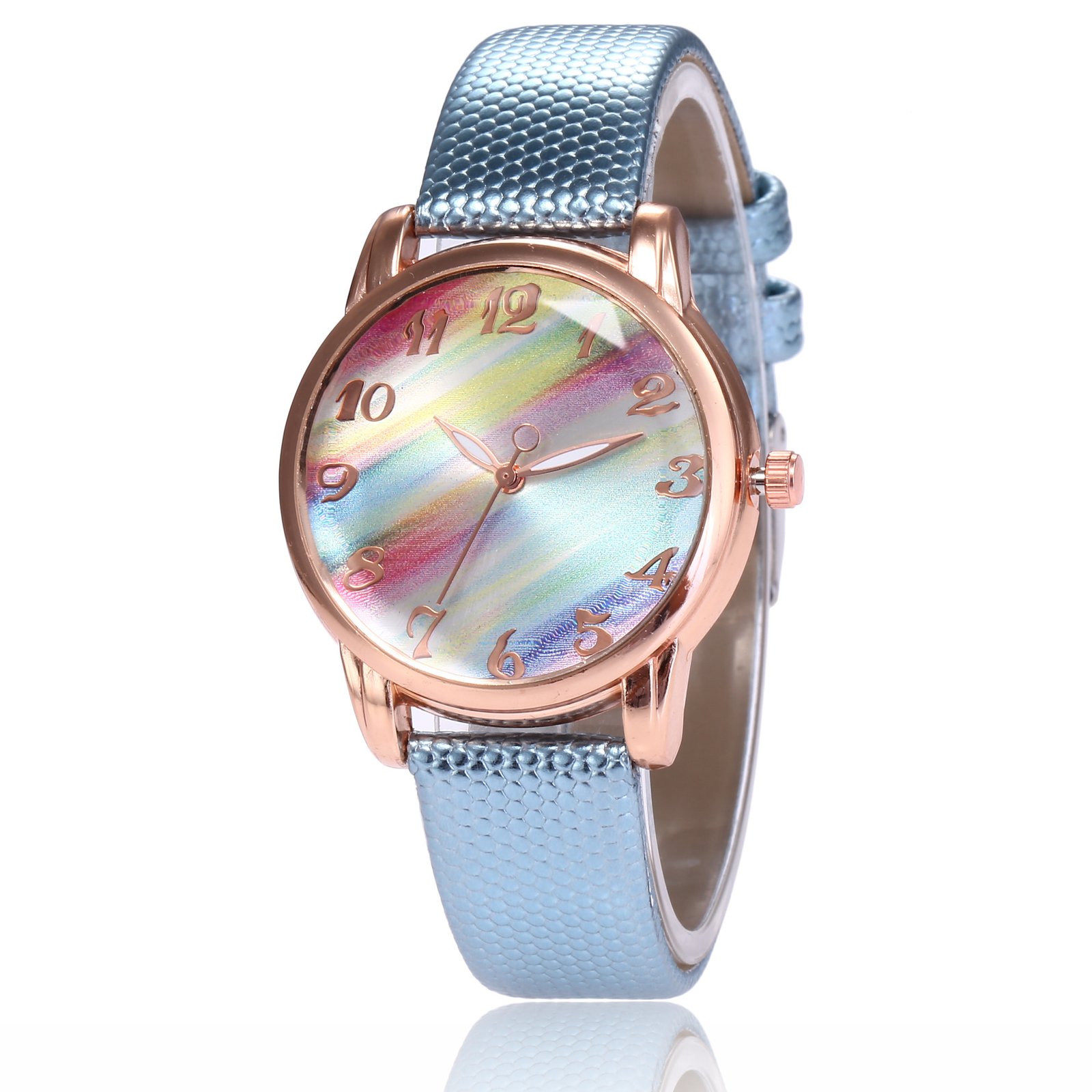 Trendy And Fashionable Rainbow Face Women's Watch – Image 9