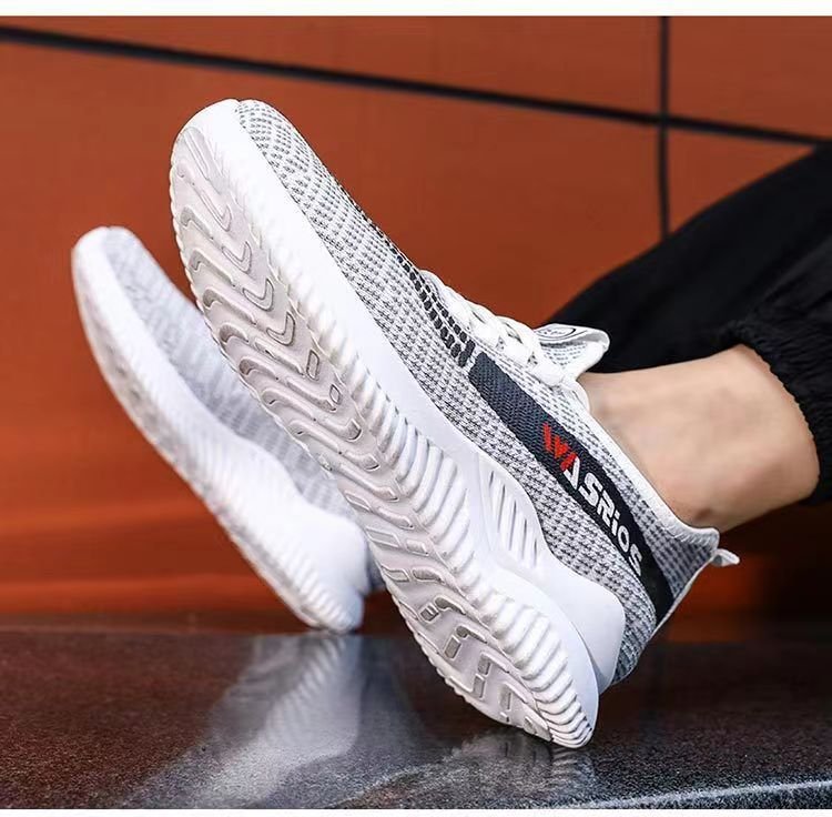 New Flyknit Men's Shoes Korean Style Trendy Casual Shoes Comfortable ā Image 5