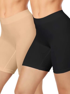 High Waist Belly Contraction Seamless Leggings Women's Plus Size Sports Safety Pants Anti-exposure