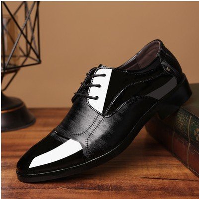 Men's Business Formal Wear Casual British Leather Shoes – Image 3