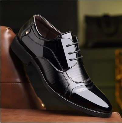 Men's Business Formal Wear Casual British Leather Shoes – Image 4