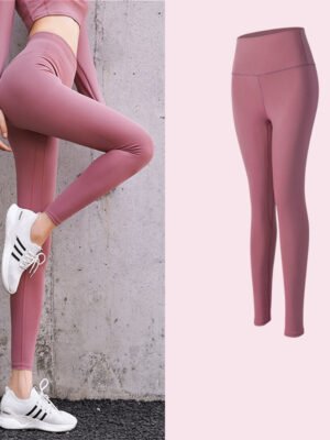High Waist Skinny Peach Hip Legging Fitness Pants