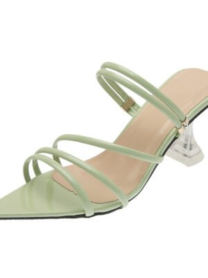 European And American Candy Bright Color Hollow High Heels