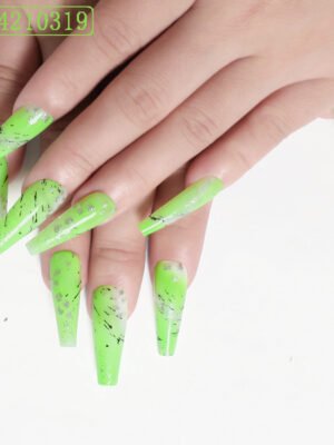 Assemble Ballet Nails, Trapezoidal Coffin, Fake Nails, Wear Nail Art Patches