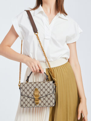 Fashion Printed Chain Small Square Bag