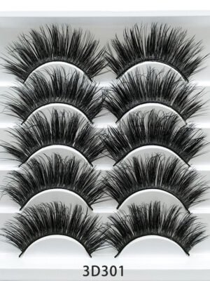 Mink False Eyelashes 3D False Eyelashes Five Pairs Of Soft Cotton Stalk Eyelashes