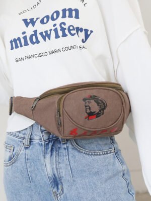 Canvas Belt Bag New Simple And Strong Wear-resistant Cross-body Bag
