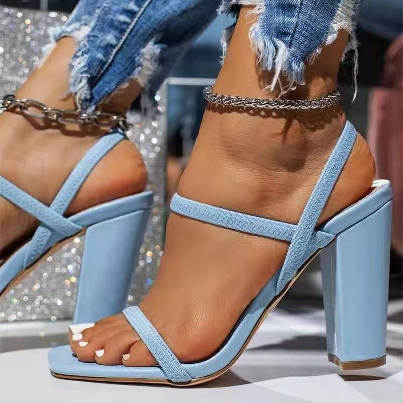 Thick Heel Summer Roman High Heel Sandals High Heels ā Image 3