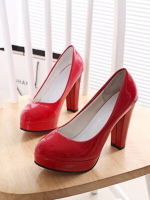 Round toe professional high heels