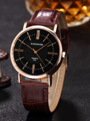 Fashionable Rose Gold Roman Digital Belt Couple Student Belt Watch Factory Direct Sales