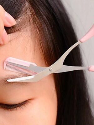 Beauty tools eyebrow scissors with eyebrow comb