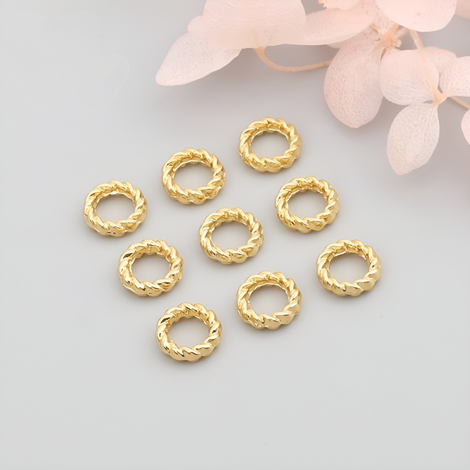 Twist Solid Closed Ring Diy Handmade Ornament Circle Accessories Handmade Special Materials ā Image 8
