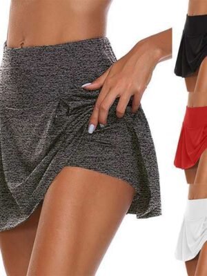 Skirted Biker-Shorts Scrunch Cycling Butt Marathon Running