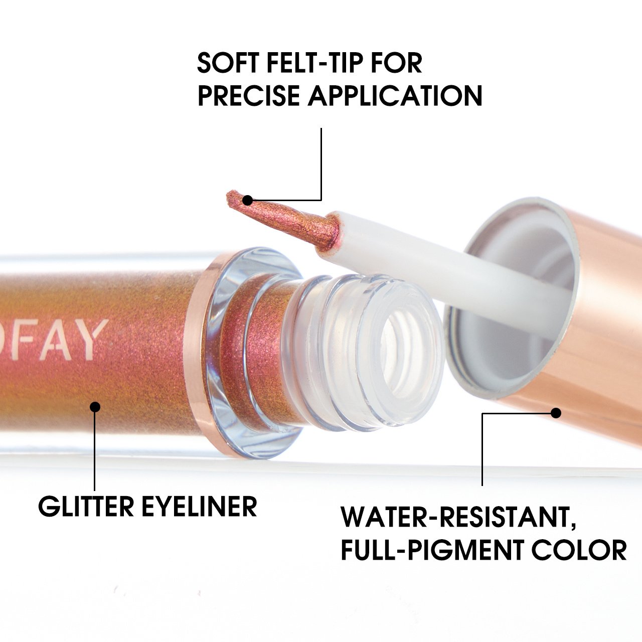 PHOFAY Liquid Glitter Eyeliner Set ā Image 3