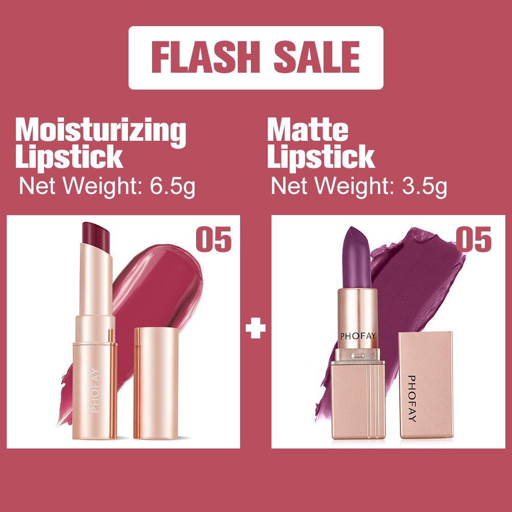 PHOFAY Moisturizing Lipstick And Matte Lipstick ā Image 5