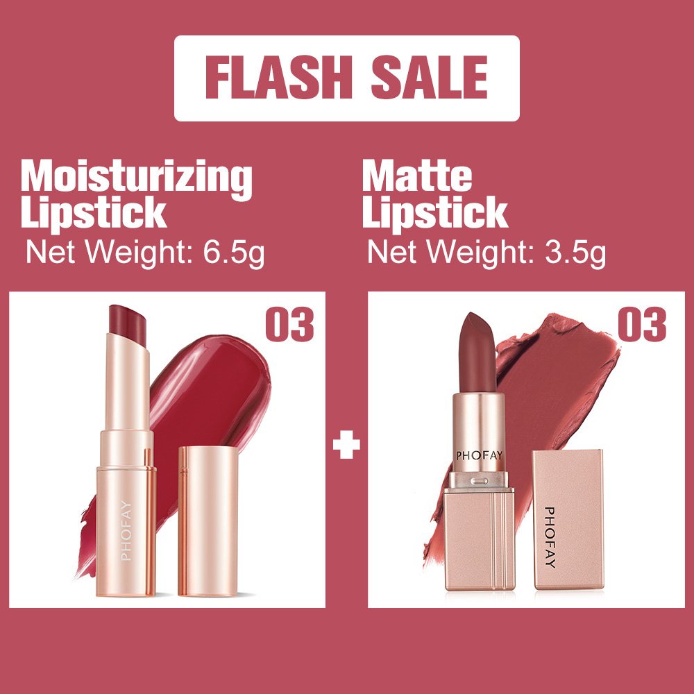 PHOFAY Moisturizing Lipstick And Matte Lipstick ā Image 6