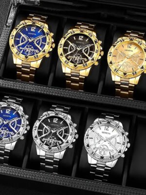 Men's Authentic Volkswagen Fully Automatic Mechanical Watch With Steel Strap
