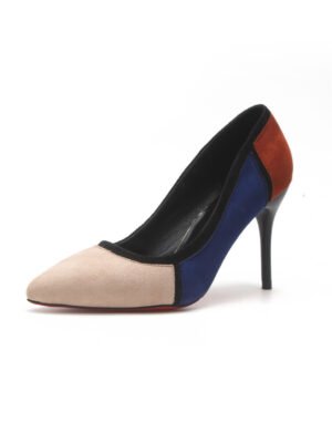 Colorblock high heels