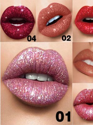 Metallic lip gloss lipstick