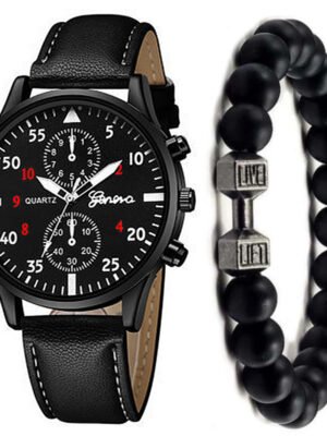 Men's Watch Fashion Quartz Watch Bracelet Set