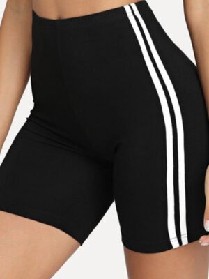 Side white sports yoga bottoming shorts