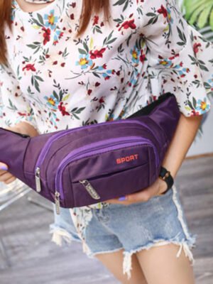 Multi-layer nylon cloth pockets Outdoor leisure sports hiking camping large-capacity chest bag purse