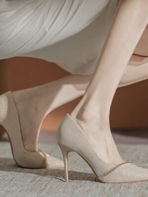 Women's Stiletto Pointed Toe Low-cut High Heels