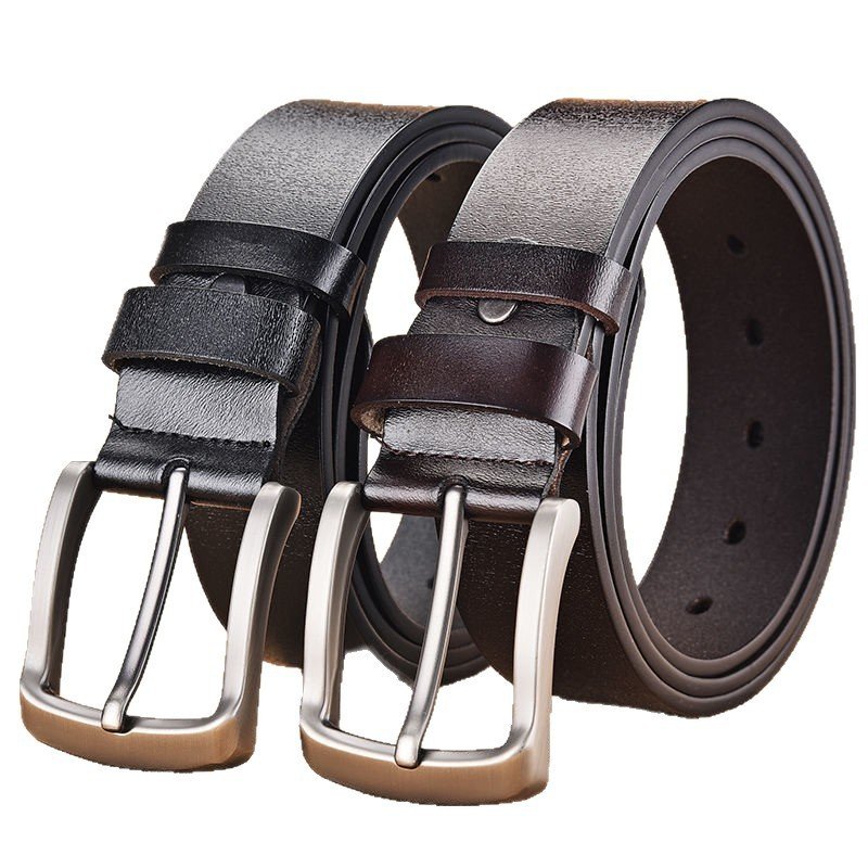 Mens Retro Pin-Clasp Day-Clasp Leather Belt ā Image 5