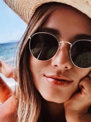 Round frame vintage sunglasses