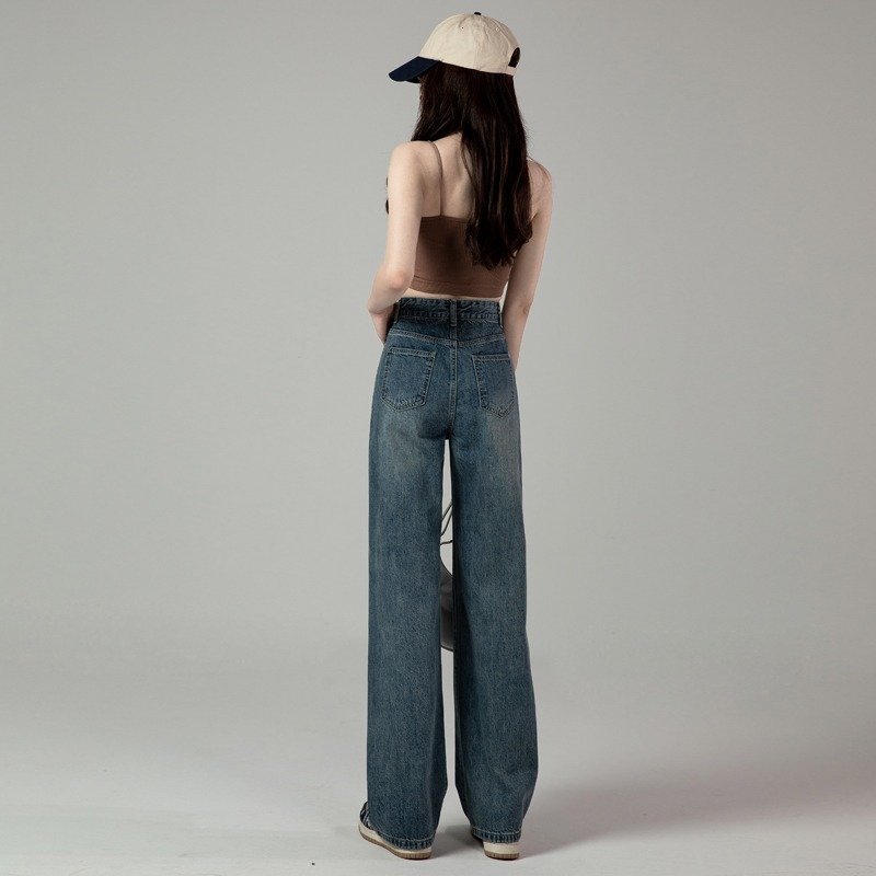 High Waist Retro Straight Jeans For Women Autumn ā Image 2