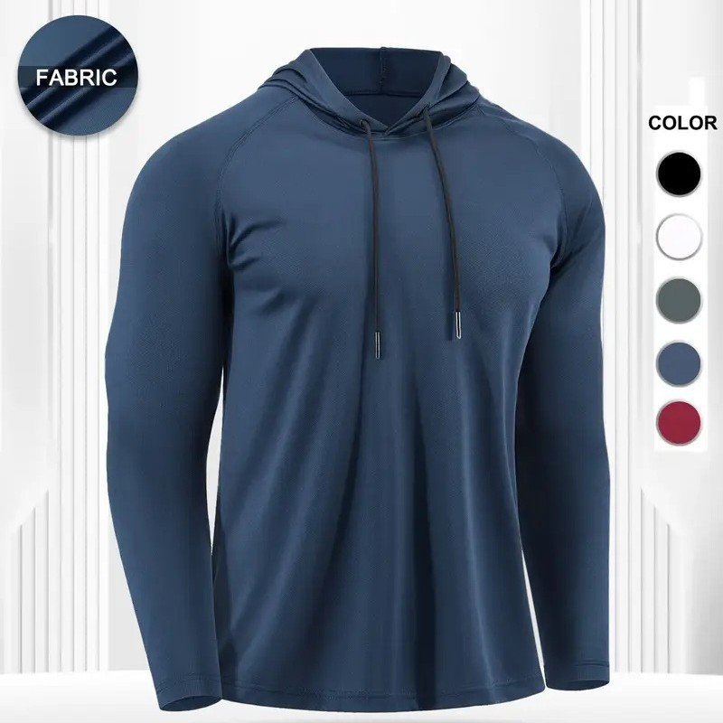 Moisture-wicking Quick-drying Fitness Apparel Long-sleeve Hooded Tophoodie ā Image 4
