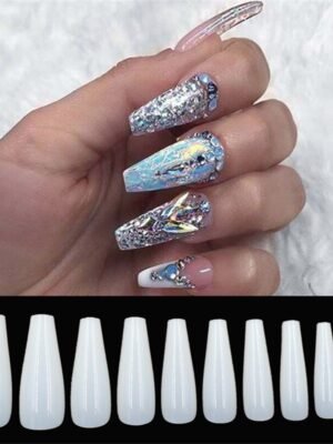 500 tablets of transparent natural color ballet fake nails