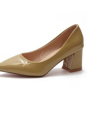 Summer New Pointed Shallow Mouth Thick Heel High Heels