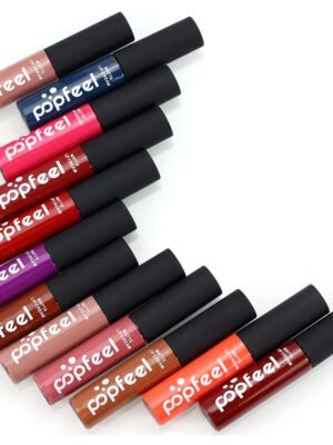 Wholesale Cosmetics Matte Liquid Lip Gloss Lip Gloss Nude Orange  Lasting Lip Makeup