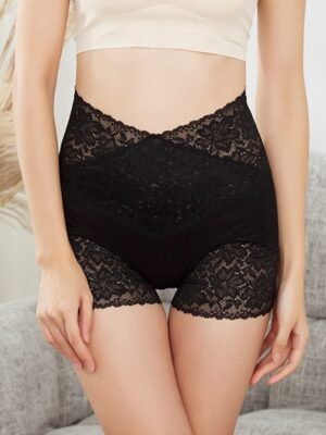 Boxer lace high waist panties