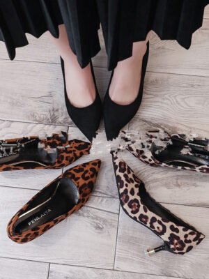 Pointed Leopard High Heels