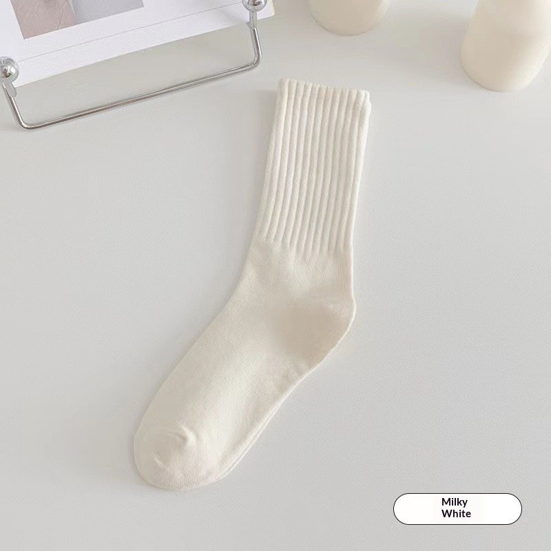 Solid-color Odor-resistant BreathableSweat-absorbing Socks – Image 10