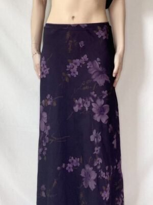 Retro-printed Mesh Dress For Women