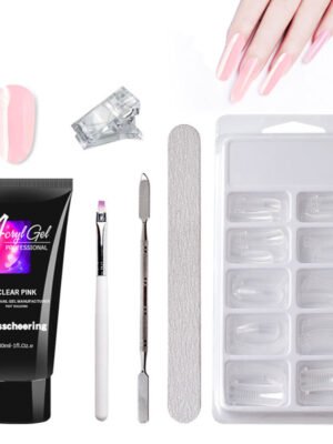 Painless Extension Gel Nail Art Without Paper Holder Quick Model Painless Crystal Gel Set