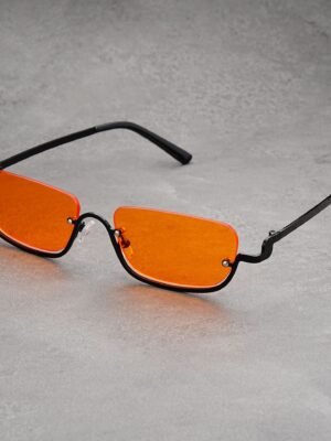 Personality Semi-rimless Sunglasses Colorful Marine Lens Advanced Sense