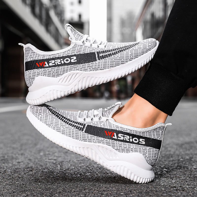 New Flyknit Men's Shoes Korean Style Trendy Casual Shoes Comfortable ā Image 3