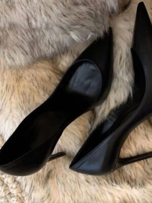 Hotel Work Shoes Women's Black High Heels Stiletto Heel