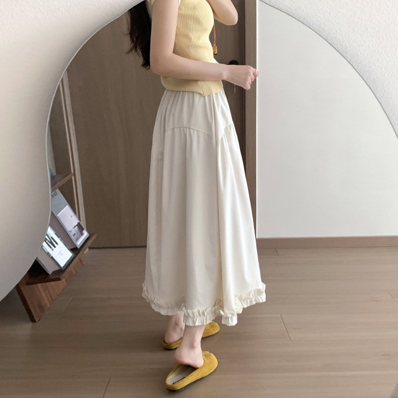 Stylishly Spliced High-waisted A-line Skirt That Flatters And Slimming ā Image 2