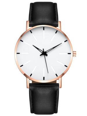 Men's Fashion Style Belt  Thin Watch Quartz Watch