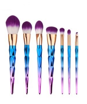 7 makeup brushes, makeup tools, diamond makeup brush foundation brush