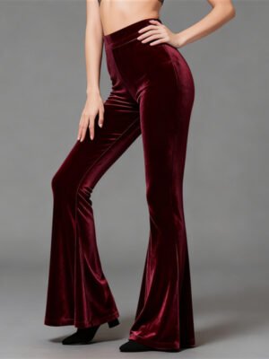 Women's Autumn Winter Velvet-form-fitting Pants For Modern Dance Training
